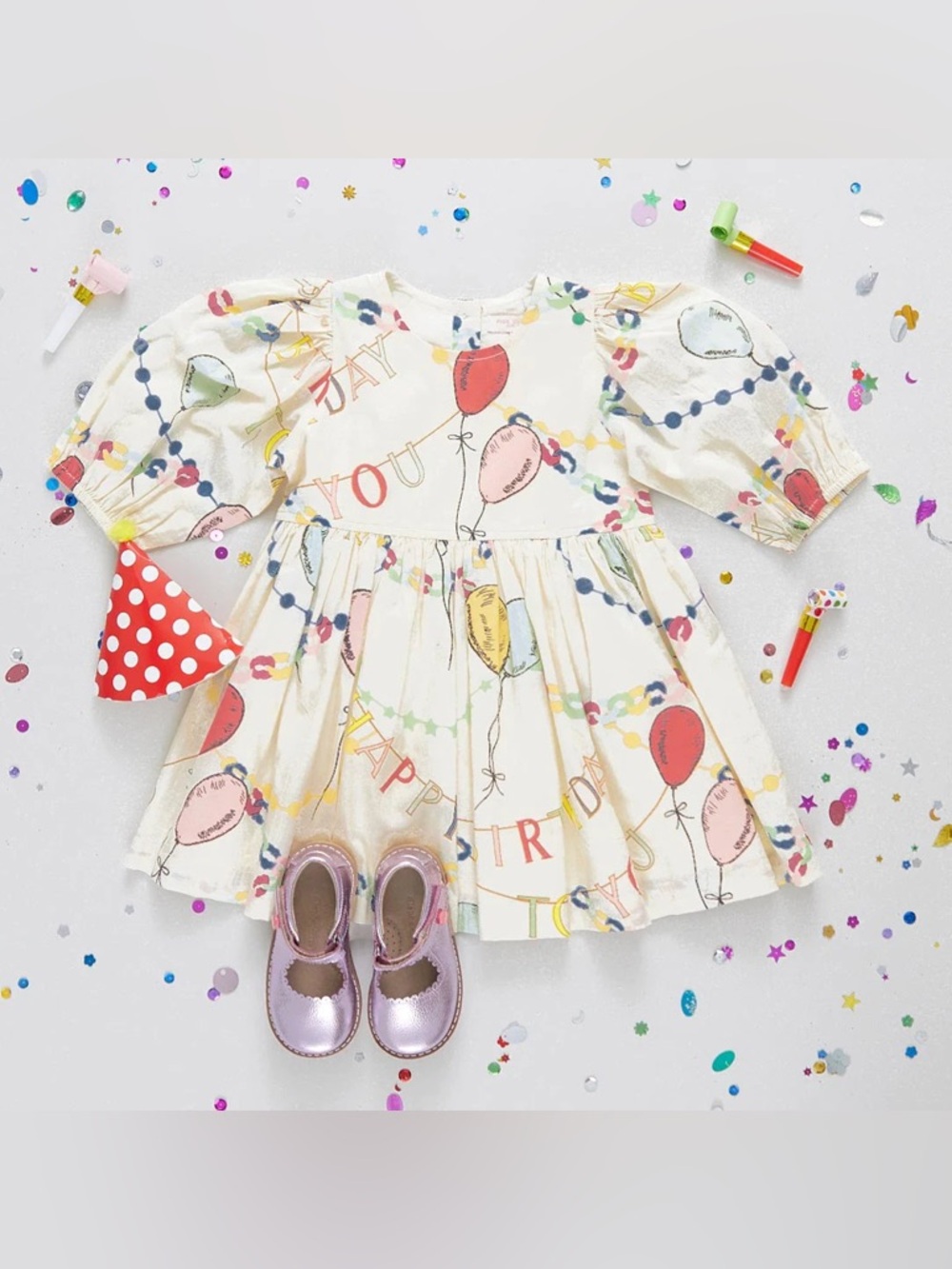 Pink Chicken Birthday Garland Brooke Dress size 8